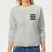 Looney Tunes Taz Stripes Pocket Print Womens Sweatshirt Grey Xl looney tunes kopen in de aanbieding