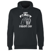 Happy First Fathers Day Hoodie Black Xxl fathers day alcohol collection kopen in de aanbieding
