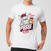 Image of Tom & Jerry Posse Cat Men's T-Shirt - White - S - White