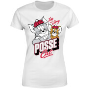 T-Shirt Femme Posse Cat Tom et Jerry - Blanc - S - Blanc