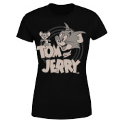 T-Shirt Femme Tom et Jerry - Noir - S - Noir