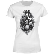 T-Shirt Femme Visages et Capuches Grisés Assassin's Creed - Blanc - S - Blanc