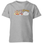 T-Shirt Enfant La Famille Pierrafeu Voiture Familiale - Effet Abîmé - Gris - 3-4 ans - Gris
