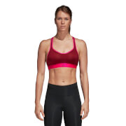 Adidas Womens Stringer Racer Sports Bra Maroon S Red adidas kopen in de aanbieding
