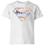 Dc Originals Floral Superman Kids T Shirt White 3 4 Years dc kopen in de aanbieding