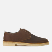 Image of Clarks Originals Men's Desert London Leather Derby Shoes - Beeswax - UK 10