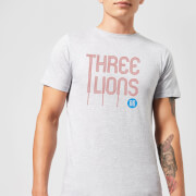 Football Three Lions Mens T Shirt Grey Xxl football kopen in de aanbieding