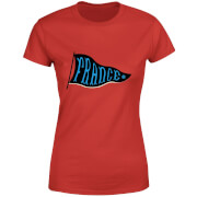 Football France Pennant Womens T Shirt Red S football kopen in de aanbieding