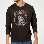Marvel Deadpool Vintage Circle Sweatshirt Black 5Xl marvel kopen in de aanbieding