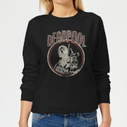 Marvel Deadpool Vintage Circle Womens Sweatshirt Black 3Xl marvel kopen in de aanbieding