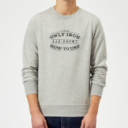 Dad Hobbies Dads Only Iron Sweatshirt Grey M dad hobbies kopen in de aanbieding