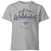 Vintage Adventure Wanderlust Kids T Shirt Grey 7 8 Years vintage adventure kopen in de aanbieding