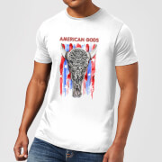 American Gods Skull Flag Mens T Shirt White 3Xl american gods kopen in de aanbieding