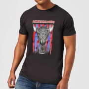 American Gods Skull Flag Mens T Shirt Black M american gods kopen in de aanbieding