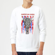 American Gods Skull Flag Sweatshirt White 4Xl american gods kopen in de aanbieding