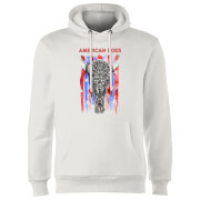 American Gods Skull Flag Hoodie White M american gods kopen in de aanbieding