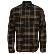 Only & Sons Men's Othan Long Sleeve Check Shirt - Spectra Yellow - S - Navy