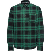 Only Sons Mens Oconnor Heavy Brushed Check Shirt Foliage Green M only sons kopen in de aanbieding