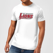 Image of East Mississippi Community College Lions Script Logo Men's T-Shirt - White - S - White