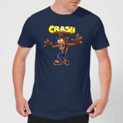 Crash Bandicoot Crazy Mens T Shirt Navy M crash bandicoot kopen in de aanbieding