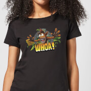 Crash Bandicoot Whoa Womens T Shirt Black L crash bandicoot kopen in de aanbieding