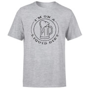 By Iwoot Liquid Diet Beer Mens T Shirt Grey 5Xl by iwoot kopen in de aanbieding
