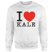 I Heart Kale Sweatshirt - White - L - White I Heart Kale Sweatshirt - White - L - White
