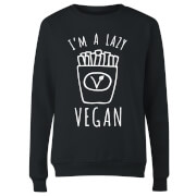 Lazy Vegan Womens Sweatshirt - Black - XXL - Black Lazy Vegan Womens Sweatshirt - Black - XXL - Black
