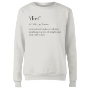 By Iwoot Dictionary Diet Womens Sweatshirt White 4Xl by iwoot kopen in de aanbieding
