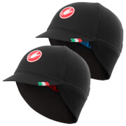 Castelli Difesa Thermal Cap - Black/Red