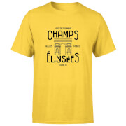 Image of Champs Elysees Winner Men's T-Shirt - Yellow - XXL - Yellow