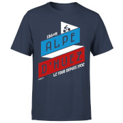 The Broom Wagon Alpe Dhuez Mens T Shirt Navy Xxl the broom wagon kopen in de aanbieding