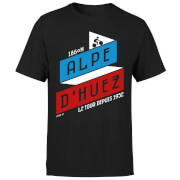 The Broom Wagon Alpe Dhuez Mens T Shirt Black M the broom wagon kopen in de aanbieding