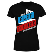 The Broom Wagon Alpe Dhuez Womens T Shirt Black Xl the broom wagon kopen in de aanbieding