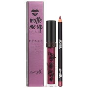 Barry M Cosmetics Matte Me Up Metallic Lip Kit (Various Shades) - Avant Garde
