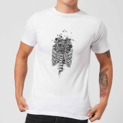 Balazs Solti Ribcage And Flowers Mens T Shirt White 3Xl balazs solti kopen in de aanbieding