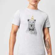Balazs Solti Party Lion Mens T Shirt Grey 4Xl balazs solti kopen in de aanbieding