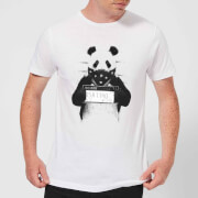 Image of Balazs Solti Bandana Panda Men's T-Shirt - White - 3XL - White