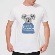 Image of Balazs Solti Koala And Jumper Men's T-Shirt - White - 3XL - White