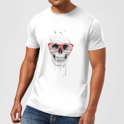 Balazs Solti Skull And Glasses Mens T Shirt White 3Xl balazs solti kopen in de aanbieding
