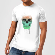 Image of Balazs Solti Skull Men's T-Shirt - White - 4XL - White