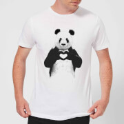 Balazs Solti Panda Love Mens T Shirt White 5Xl balazs solti kopen in de aanbieding