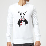 Balazs Solti Winter Panda Sweatshirt White 5Xl balazs solti kopen in de aanbieding