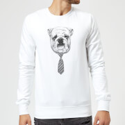 Balazs Solti Suited And Booted Bulldog Sweatshirt White 3Xl balazs solti kopen in de aanbieding