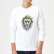 Balazs Solti Lion And Sweatband Sweatshirt White 3Xl balazs solti kopen in de aanbieding