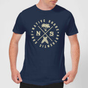 T-Shirt Homme Authentic Surf Circle Native Shore - Bleu Marine - XS - Navy