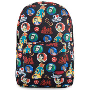 Loungefly Stranger Things Sticker Print Backpack loungefly kopen in de aanbieding
