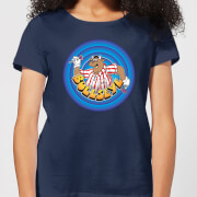 Bullseye Ring Logo Womens T Shirt Navy M bullseye kopen in de aanbieding