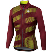 Sportful Moire Jersey S Ruby Wineyellow Fluo sportful kopen in de aanbieding