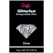 Paillettes Biodégradables Glitterfest Sleek MakeUP – Argenté 10 g